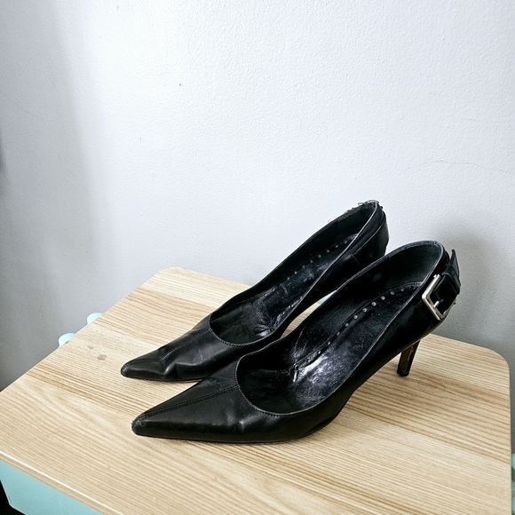 Yves saint laurent pointed toe buckle pumps  - Picture 12 of 15
